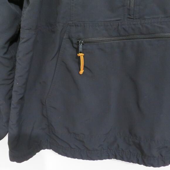 L.L. Bean Womens Sz XL Black Pullover Jacket Hooded Windbreaker Outdoor Anorak - Picture 4 of 5